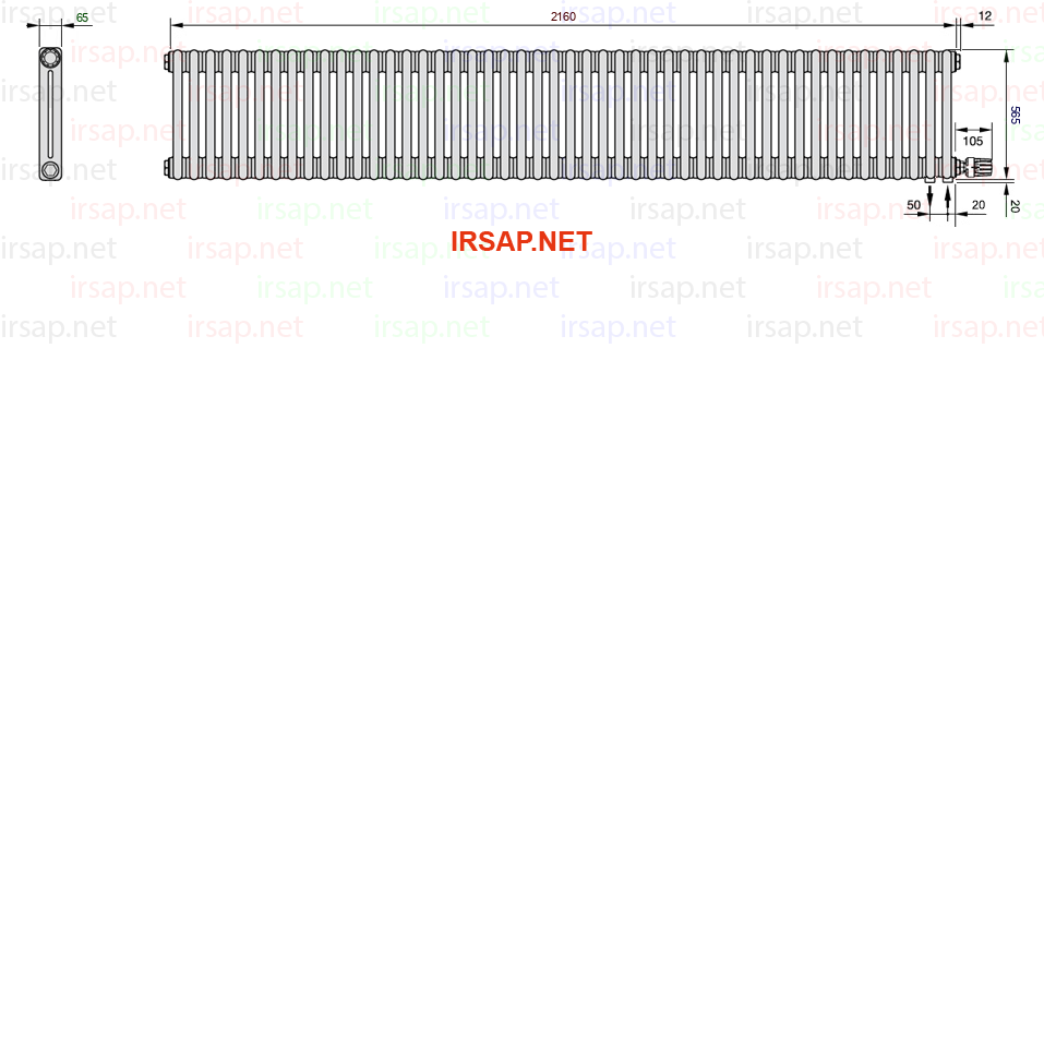 Радиатор IRSAP Tesi 20565/48 T26 CL 01